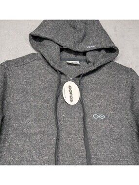 OOFOS Mens Large Gray OOMY Knit Recovery Hoodie Pullover Sweatshirt Athletic Gym
